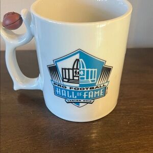 Pro Football Hall of Fame Spinner White Mug